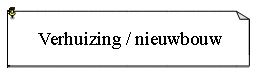 Tekstvak: Verhuizing / nieuwbouw